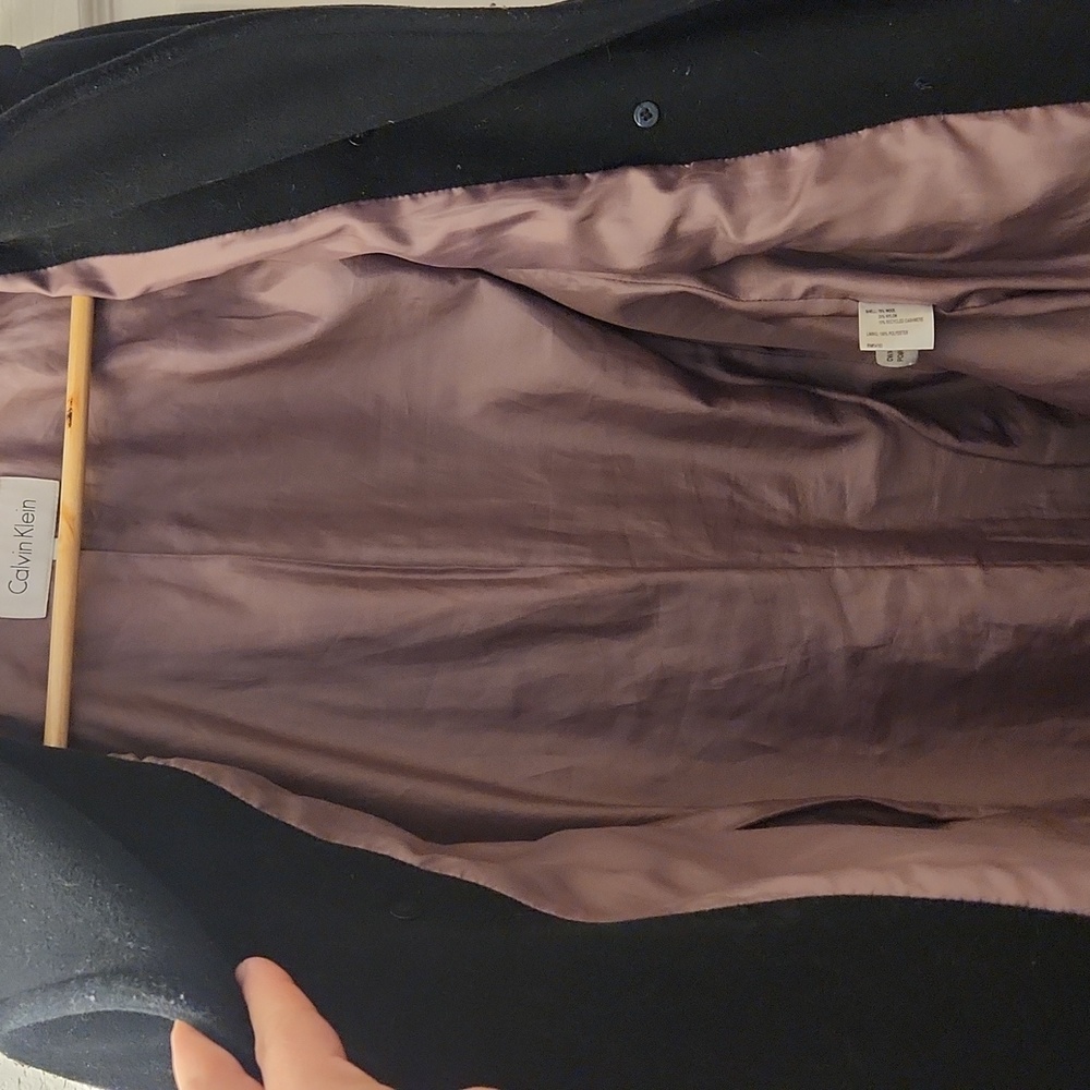 Calvin Klein Black Pea Coat - Picture 7 of 12